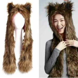 Skaist Taylor Furry hat with ears winter festival S/M